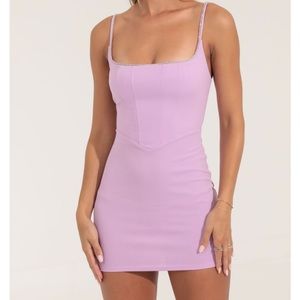 Purple Mini Dress; Perfect for homecoming